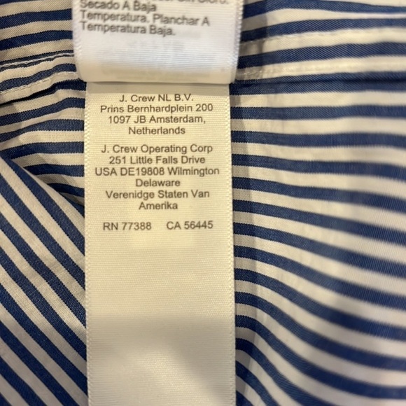 J. Crew Factory Pajama Striped Short-sleeve Sleep Shirt 100% Cotton Size Small - Picture 7 of 8